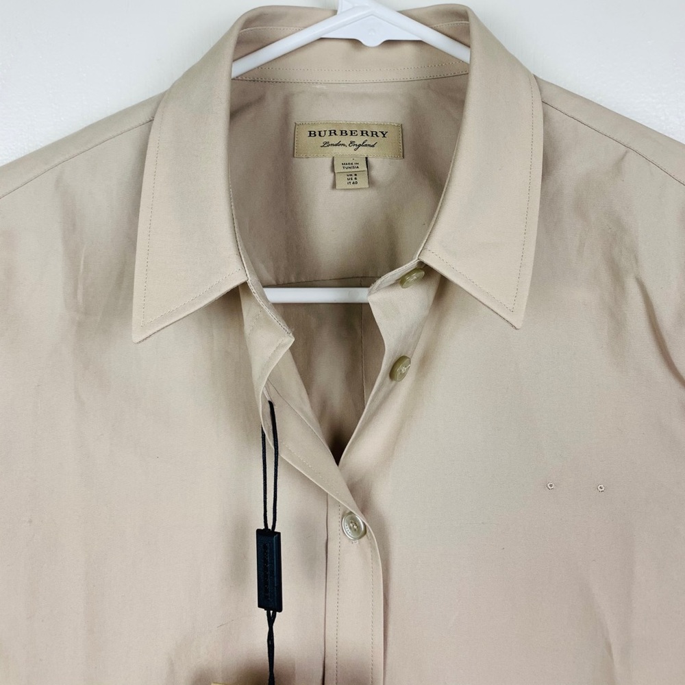 Burberry Stretch Buttondown Stone Beige Shirt
